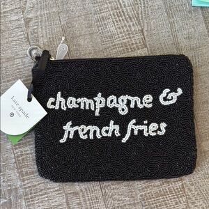 Kate Spade Black Beaded Pouch